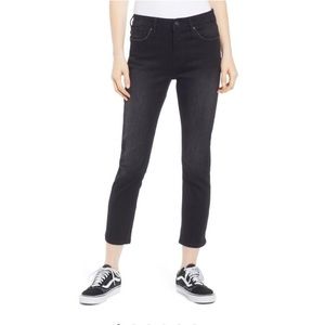 Vigoss Black Cropped Straight Leg Jeans